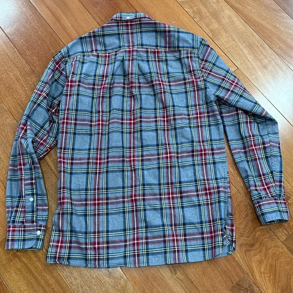 Brooks Brother Red Fleece flannel Cotton button up size‎ size L